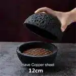Black Cement Tableware Dinner Plate stone Sashimi sushi Disc Dry Ice Tray Plate Dessert Plates Dim Sum Dish Steak Plates
