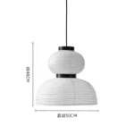 Wabi Sabi Pendant Lamps Rice Paper Chandelier Japan Style Hanging Light for Ceiling Living Room LED Light Room Decor Lustre