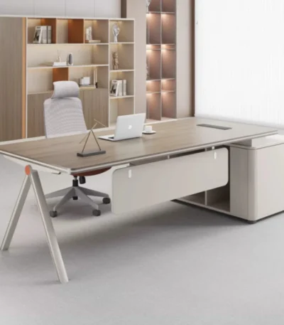 Large Wood Aesthetic Office Desk Designer Modern Drawers Standing Computer Desk Executive Wooden Mesa Escrivaninha Furniture