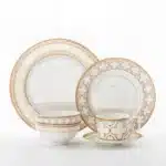 Delicate Bone China Bowl Saucer Luxury Gold-plated Dinner Plate Coffee Cup Hotel Restaurant Dinnerware Dinner Cooking Fish