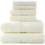 6PCS / 3PCS Luxury Lace Embroidered Cotton Towel Set Bath Towels Face Towel Hand Towel Washcloths Quick Dry Soft Terry