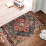 Anti-slip Bath Mat Bathroom Small Rug Shower Mat Home Decor Door Mat Kitchen Bedroom Entrance Room mats Morocco vintage