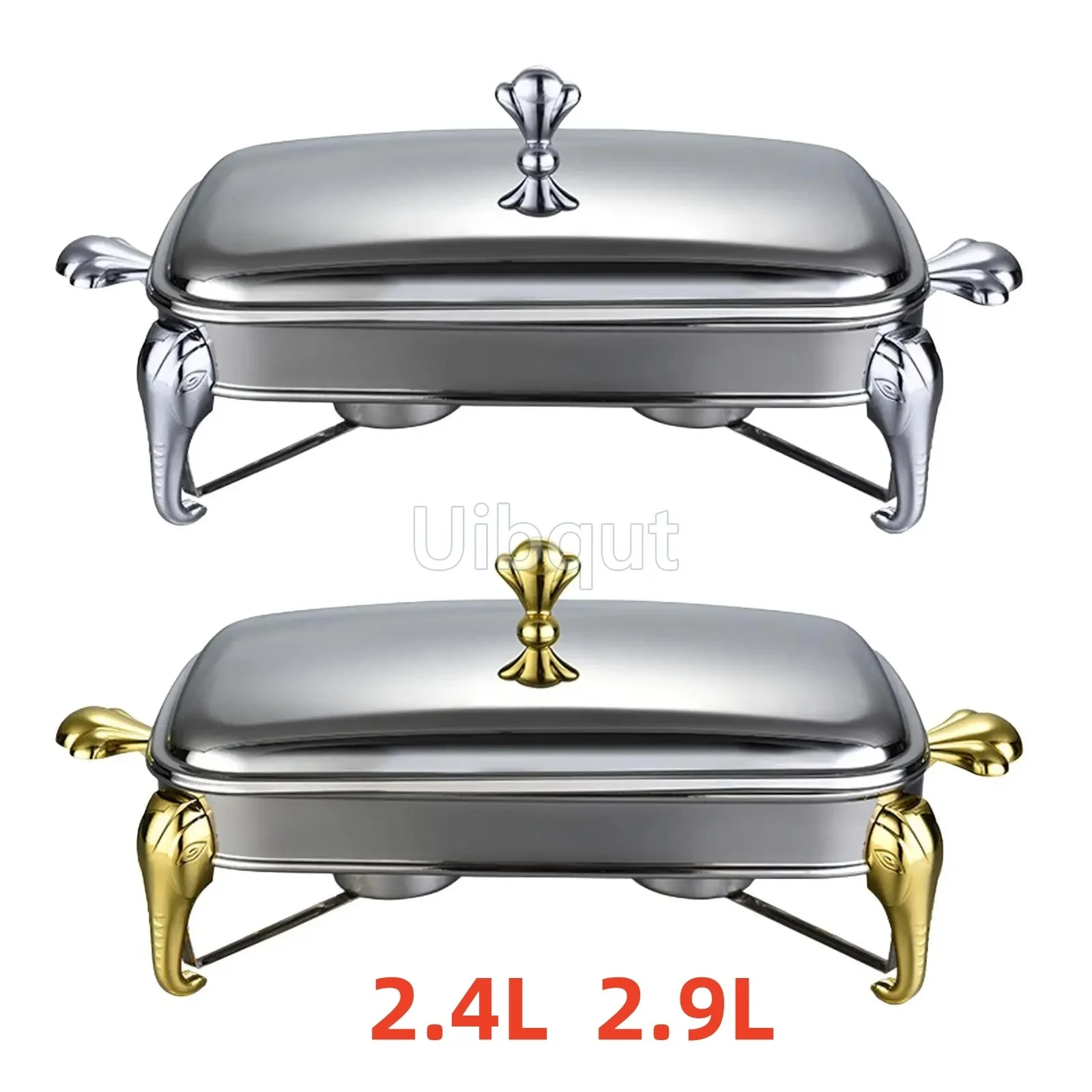 S09b672021a8a4704bbe8d7a4c5f17d139.webp Chafing Dish Buffet Set Serving Dish 2.4L 2.9LStainless Steel Buffet Warmer Hot Pot Detachable with Lid Handle Events Kitchen - Image 1