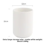 Ceramic Storage Canister Nordic Kitchen Utensil Holder for Spoons Spatulas Cooking Tools Organizer – styled in a modern