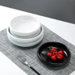 Melamine Imitation Porcelain Small Plate Korean Disc Restaurant Tableware Creative Small Bowl – close-up detail