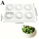 Silicone Pudding Cup Mold Chocolate Mousse and Cake Decorating Tools Bakeware Dish Muffin Pan Non-Stick Baking Supplies - Image 7