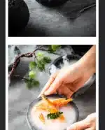 Planet Bowl Molecular Cuisine Creativity Imitation Volcano Stone Ball Place Round Smoke Cup Black Tableware – styled in a