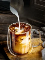 250/350/450ml Double Wall Glass Coffee Cup High Borosilicate Glass Mug Heat Resistant Coffee Milk Juice Water Cups with