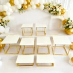 Wedding Cake Stand, Food Bread, Flower, Dessert Holder, Meeting Tea CupCake Stand, Buffet Banquet, Store Opening, Candy  Rack - Image 7