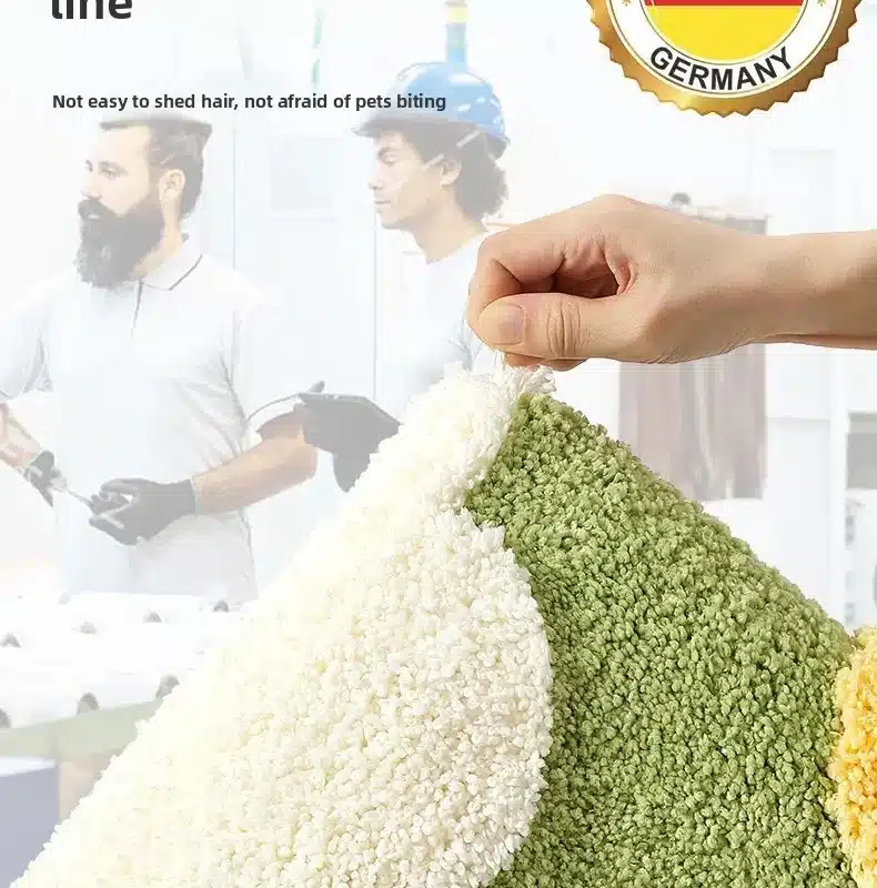 Non-Slip High-Absorbency Microfiber Bath Mat - Floral Plush Bathroom Rug, Thickened Fashionable Home Decor – top view