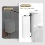 Toilet Paper Holder with Storagefor Tissue Wall Mounted Over The Tank Toilet Paper Holder Organizer Self Adhesive Toilet