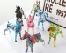 Simple Creative Pet Handle Graffiti Color Doberman Dog Statue Decorations Home Entrance Wine Cabinet Office Decor Resin