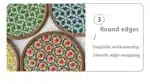 Hand Woven Round Placemat INS Table Decors Rattan weaving TableMats for Dining Room – angled view