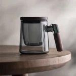 400ml heat-resistant Glass Tea Cup With Infuser Steeper And Lid Brewing Loose Leaf Tea Flower Tea Separation Tea Mug