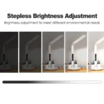 LED Desk Lamp,Multifunction Table Lamp with Calendar USB Touch Night Light with Pen Holder for Bedroom Reading Lamp de
