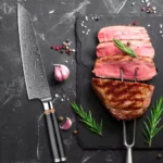 Art Forged Damascus Steel Kitchen Knife Set 1-8 pcs Professional Hotel Chef's Slicing and Carving Knife Premium Kitchen