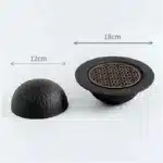Black Cement Tableware Dinner Plate stone Sashimi sushi Disc Dry Ice Tray Plate Dessert Plates Dim Sum Dish Steak Plates