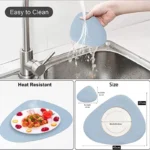 Inyahome PU Leather Dual Sided Placemat and Coaster Set Upgraded Coffee Mats Home Kitchen Dining Table Place Mats Nordic