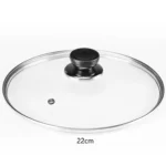 Pot Cover Tempered Glass Round Frying Pan Cover Visible Vertical Lid Pot Lid Cookware Parts Kitchen Accessories 20-30cm