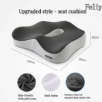 Memory Foam Office Chair Cushion Car Seat Support Pads Buttocks Pillow Massage Hips Orthopedic Pillow Coccyx Pain Relief