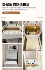 Compact LED Makeup Vanity Desk with Stool and Mirror