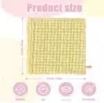 Baby Washcloths - Natural Cotton Baby Wipes - Soft Newborn Face Towel and Washcloth for Sensitive Skin, Registry as Shower,