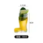 Creative Glass Boots Beer Glass Personalized Shoes Mugs Juice Cocktail Glass Whiskey Wate Mug Coffee Latte Cups Water