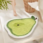 Funny Fruit Bath Mat - Non-Slip Microfiber Rug for Bathroom, Super Absorbent & Quick Dry, Cute Cartoon Shape, Soft Flocked - Image 16