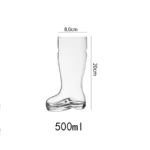 Creative Glass Boots Beer Glass Personalized Shoes Mugs Juice Cocktail Glass Whiskey Wate Mug Coffee Latte Cups Water
