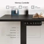 Standing Desk w/ 2 Adjustable Monitor Shelves,Electric Stand Up Desk with Memory Controller & Adjustable Height – in a