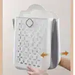 Foldable Laundry Basket Modern Foldable Laundry Basket Plastic Wall-mounted Storage Bin For Clothes Balcony Storage