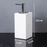 Minimalist Volakas White Natural Marble Set for Bathroom Luxury Soap Dispenser Toothbrush Holder Tray Bathroom Set