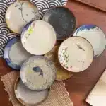 Beauty Ceramic Dinner Plate Flower Bird Japanese Pan Table Decoration Cute Bread Dessert Plates Sushi Dishes Tea Trays for