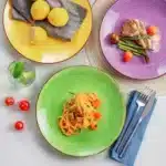 vancasso 6/12 Piece Multicolour 10.4 inch Dinner Plate Set Handpainted in Rustic Look 26.5cm Serving Plate for