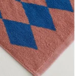 Striped Geometric Rhombuses Cotton Towels Soft Absorbent Face Towel Combed Long Staple Kids Hands Towel Adult Bath Household