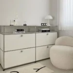 Modern Living Room Cabinet Modular Sideboard Storage Cabinets Combination TV Stand for Customizable Steel Frame Wood  Furniture - Image 39