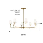 American Style LED Pendant Lamp Modern Minimalist Chandelier Kitchen Island Restaurant Bar Living Room Home Decor Factory