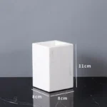 Minimalist Volakas White Natural Marble Set for Bathroom Luxury Soap Dispenser Toothbrush Holder Tray Bathroom Set