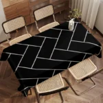Leopard-Print Tablecloth Restaurant Kitchen Tablecloth Living Room Home Decoration Rectangular Party Decoration – side view