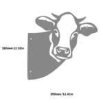 Garden Decorative Stake Metal Cow/Sheep Exquisite Silhouettes Figurine Outdoor Yard Decoration Art Garden Ornament – angled