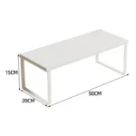 Simple Houseware Cabinet Organizer Shelf Kitchen Counter Shelves Kitchen Storage Spice Rack Stackable Metal and Engineered Wood - Image 31