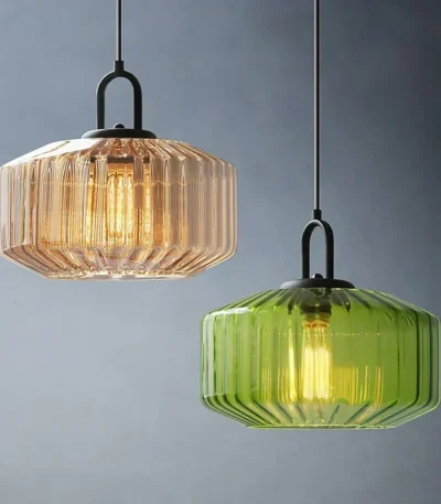 Modern Minimalist Designer Pendant Lamp Restaurant Bedroom Bar Living Room Colored Glass LED Art Chandelier Home Decor