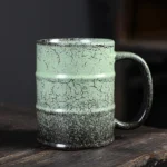 Large ceramic coffee mug in stoneware, 600ml capacity, perfect for coffee and tea
