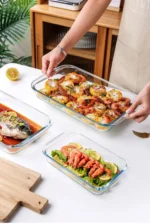 Bakeware Glass Platter for Oven Baking Tray Baking Tools and Accessories Kitchen Utensil Cooking Utensils Gadgets Dishes Pans - Image 12