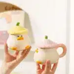 Cartoon Duck Mug Underglaze Color Mug Original Coffee Cups Ceramic Cup Drinkware Cute Mugs Cup for Tea Personalized Gift