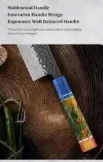 1-4 PCS Kitchen Knife set Damascus Steel Japanese chef Knife Santoku Knife Nakiri Knife kiritsuke knife Stable wood Handle