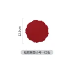 Korean lace silicone placemat with heat insulation relief for bowls, cups, and plates, heat-resistant and European retro