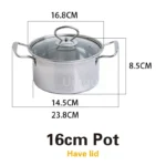 Small Hot Pot Special pot for induction cooker Self-service hotpot Single person mini One person pot Commercial soup pots - Image 8
