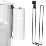 Toilet Paper Holder with Storagefor Tissue Wall Mounted Over The Tank Toilet Paper Holder Organizer Self Adhesive Toilet