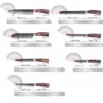 XITUO Kitchen Knife Set 15PCS With Wooden Block,Laser Damascus Pattern Steel Professional Chef Knife,With Scissor Sharpening